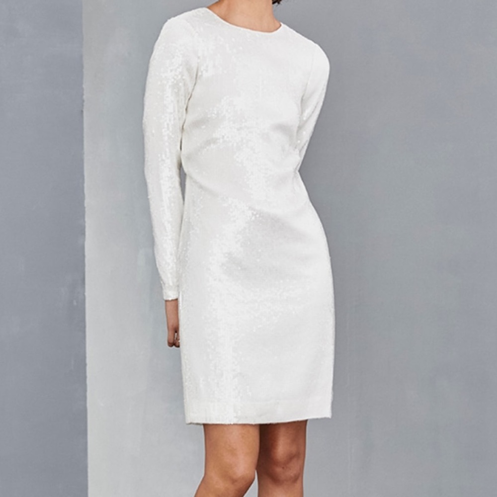 Amsale open back sequin dress